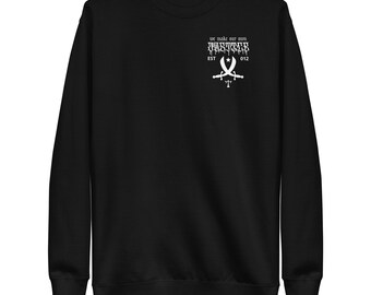 Sudadera polar unisex: Haz tu propia justicia (negra)