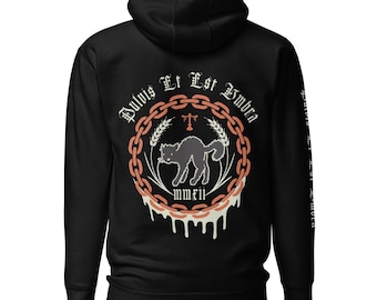 Black Cat: Pulvis Et Est Umbra (sudadera con capucha, negro)