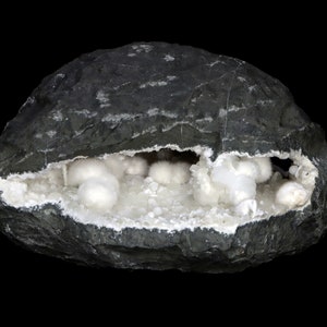 Natural OKENITE Gyrolite Quartz Minerals geode India #J 631
