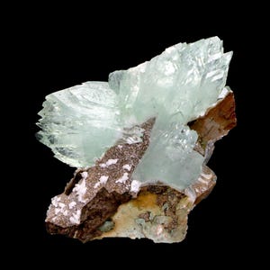 Natural green APOPHYLLITE Heulandite Minerals India #I 807