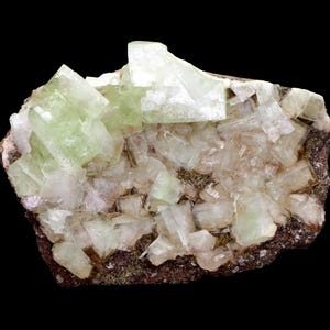 Amostra de minerais de apofilita verde natural Índia #M 490