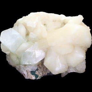Natural green Apophyllite Stilbite Minerals specimen India #M 596