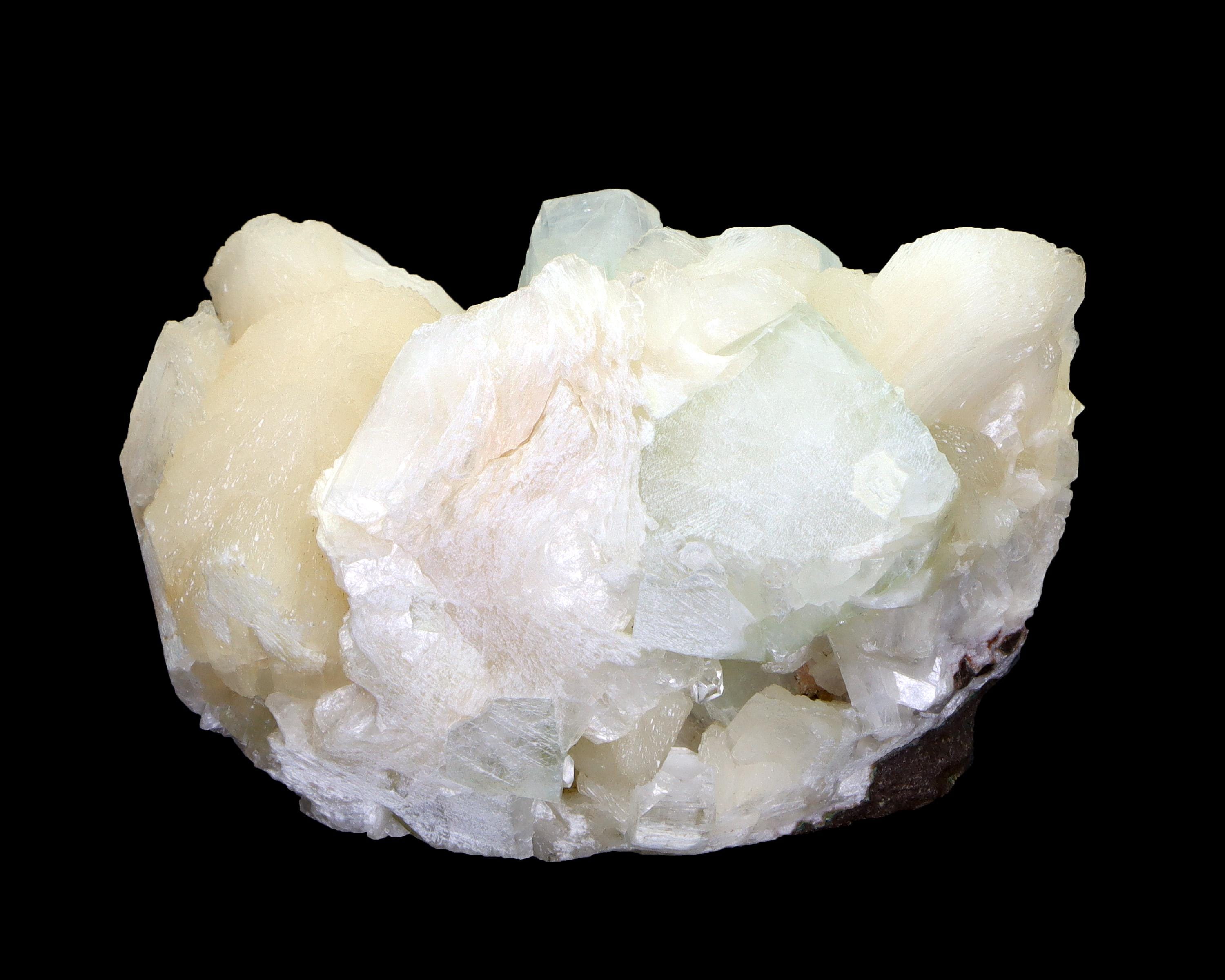 アポフィライト スティルバイト️ 鉱物 標本 原石 母岩付きミネラル インド産 天然緑色アポフィライト スティルバイト鉱物標本 インド #M 597 - Etsy