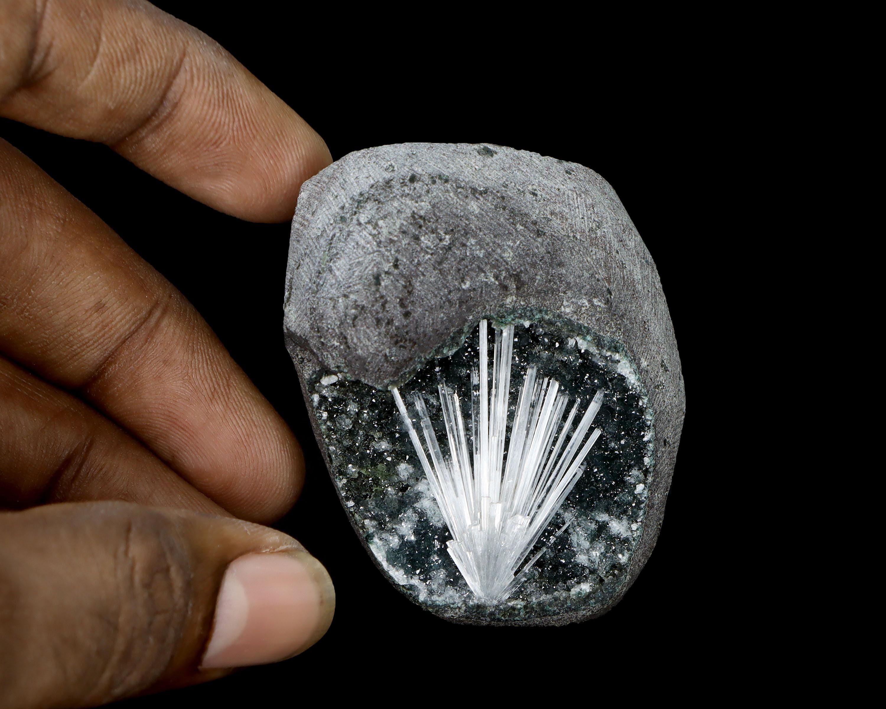 天然スコレサイトカルセドニー鉱物ナシクインド#L 1005 - Etsy 日本