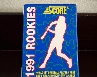 Score honkbalkaarten voor beginners: set 1991