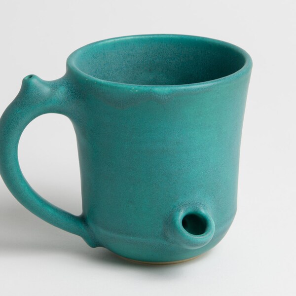 Nug Mug - Turquoise Mug with Pipe