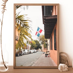 Dominican Republic Flag | Caribbean Wall Art | Santo Domingo | Printable Art