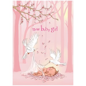 Nouvelle carte de vœux Baby Girl