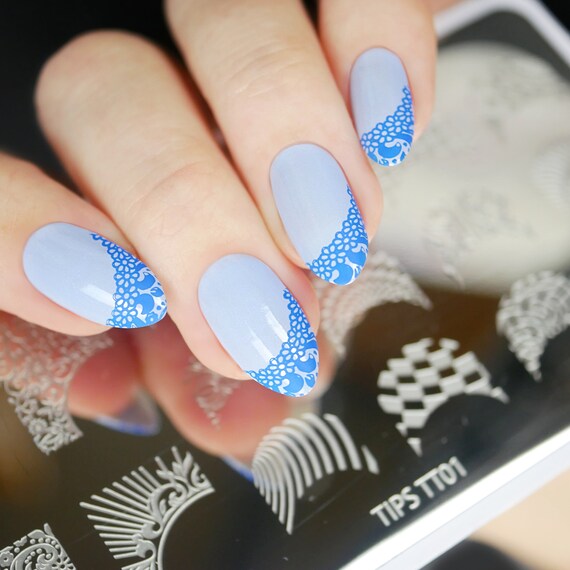 Buy French Tips Stamping Plate Online in India - Etsy Buy French Tips Stamping Plate Online in India - Etsy