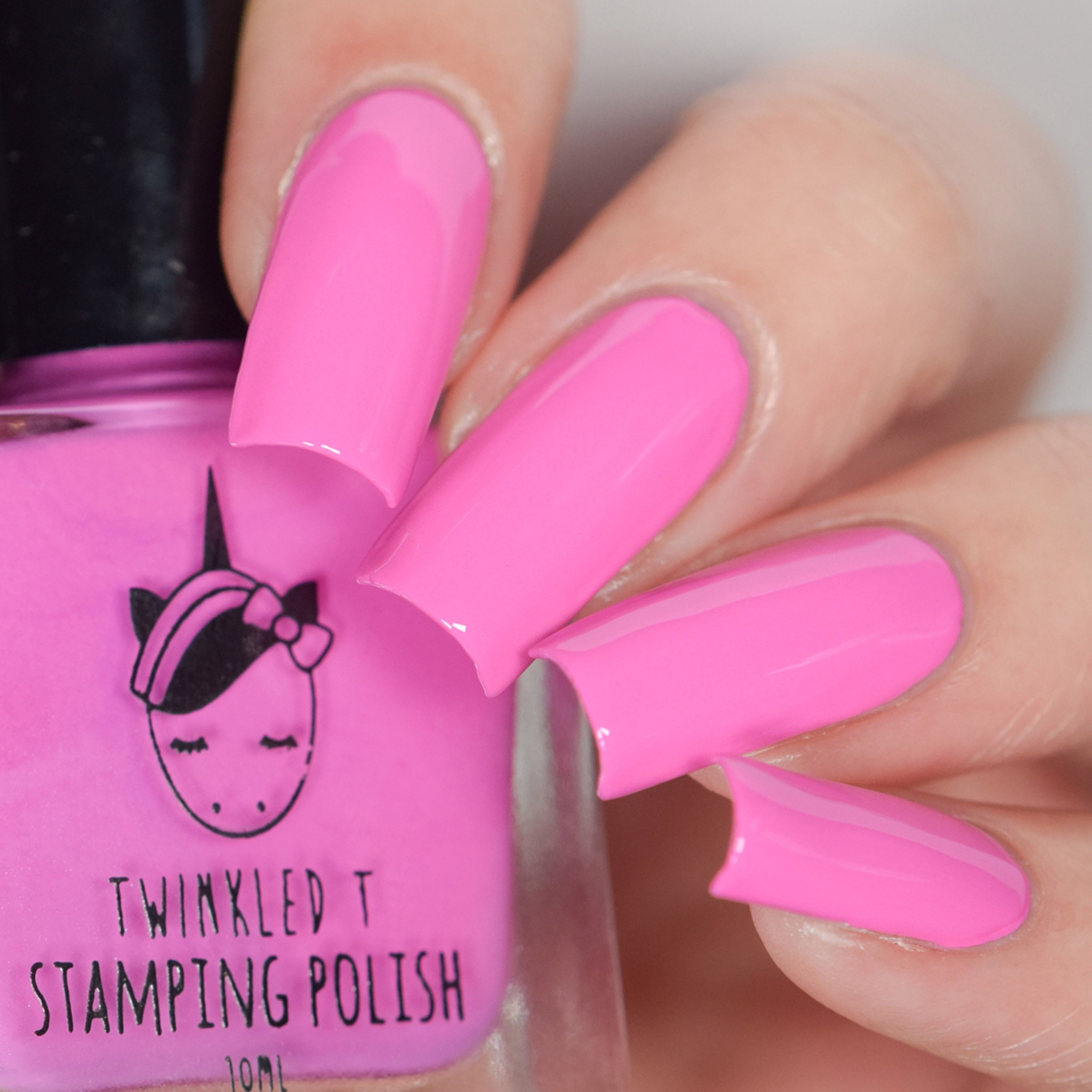 Can't Even Pink Stamping Nail Polish - Etsy Australia