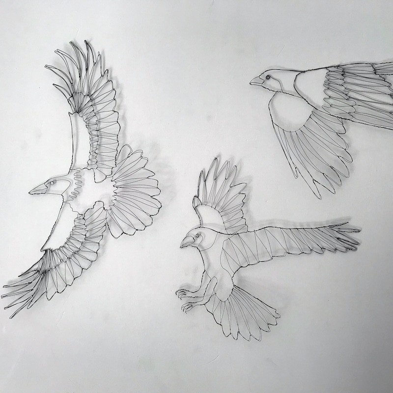 Crow Wire Sculpture - Etsy