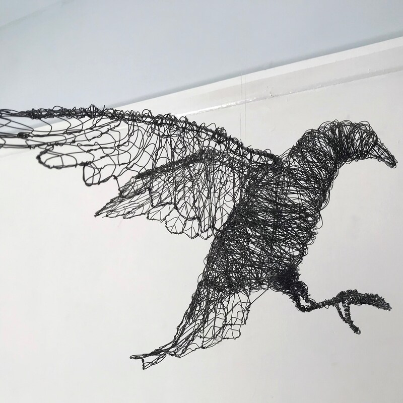 Crow Wire Sculpture - Etsy