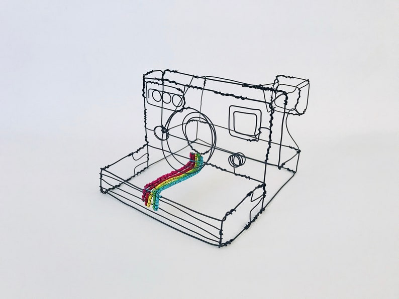 Wire Sculpture of Retro Camera Photography Gift Camera Etsy Sweden