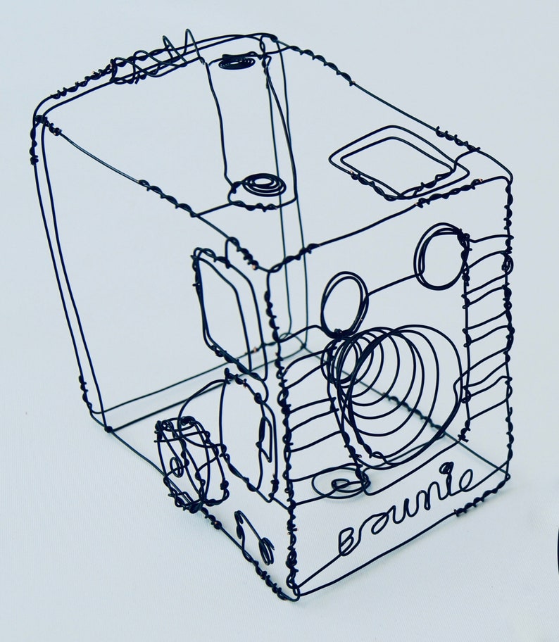 Box Brownie Camera Wire Sculpture Camera Art Wire Camera Etsy UK