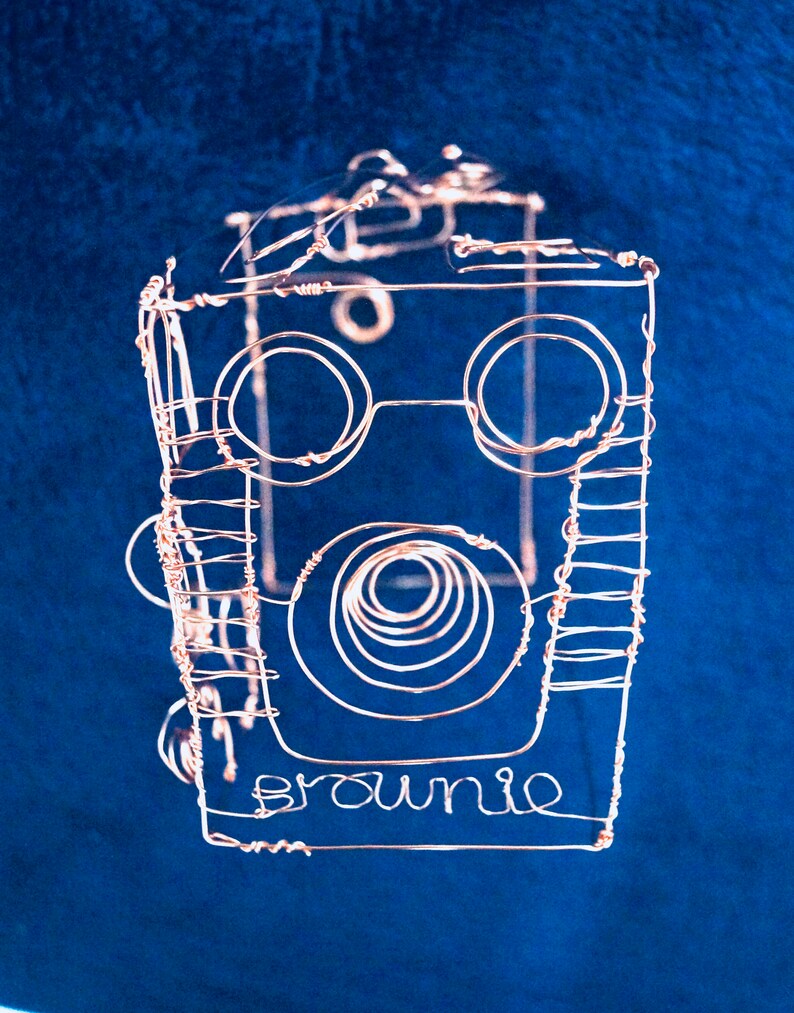 Box Brownie Camera Wire Sculpture Camera Art Wire Camera Etsy UK
