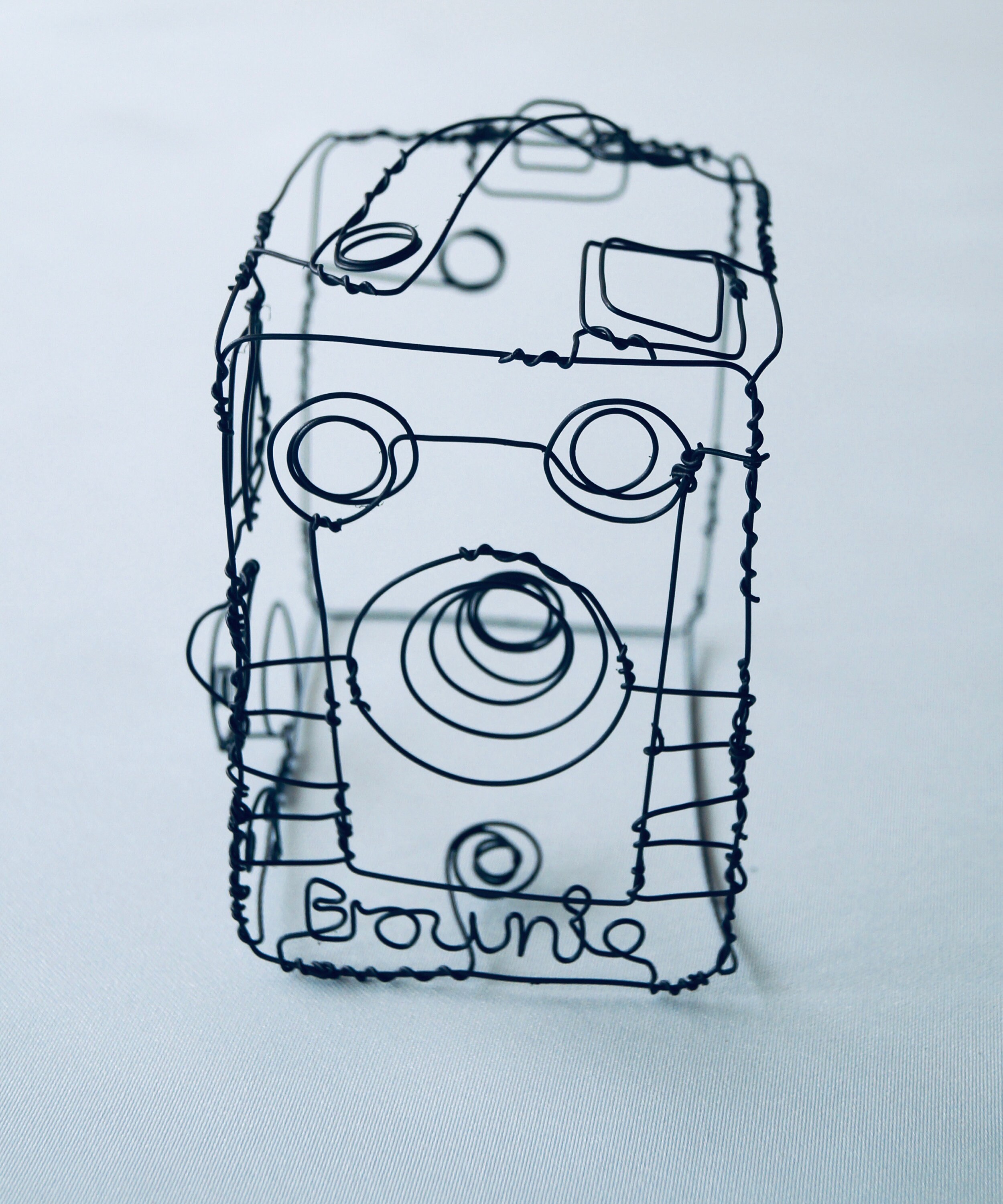 Box Brownie Camera Wire Sculpture Camera Art Wire Camera Etsy UK