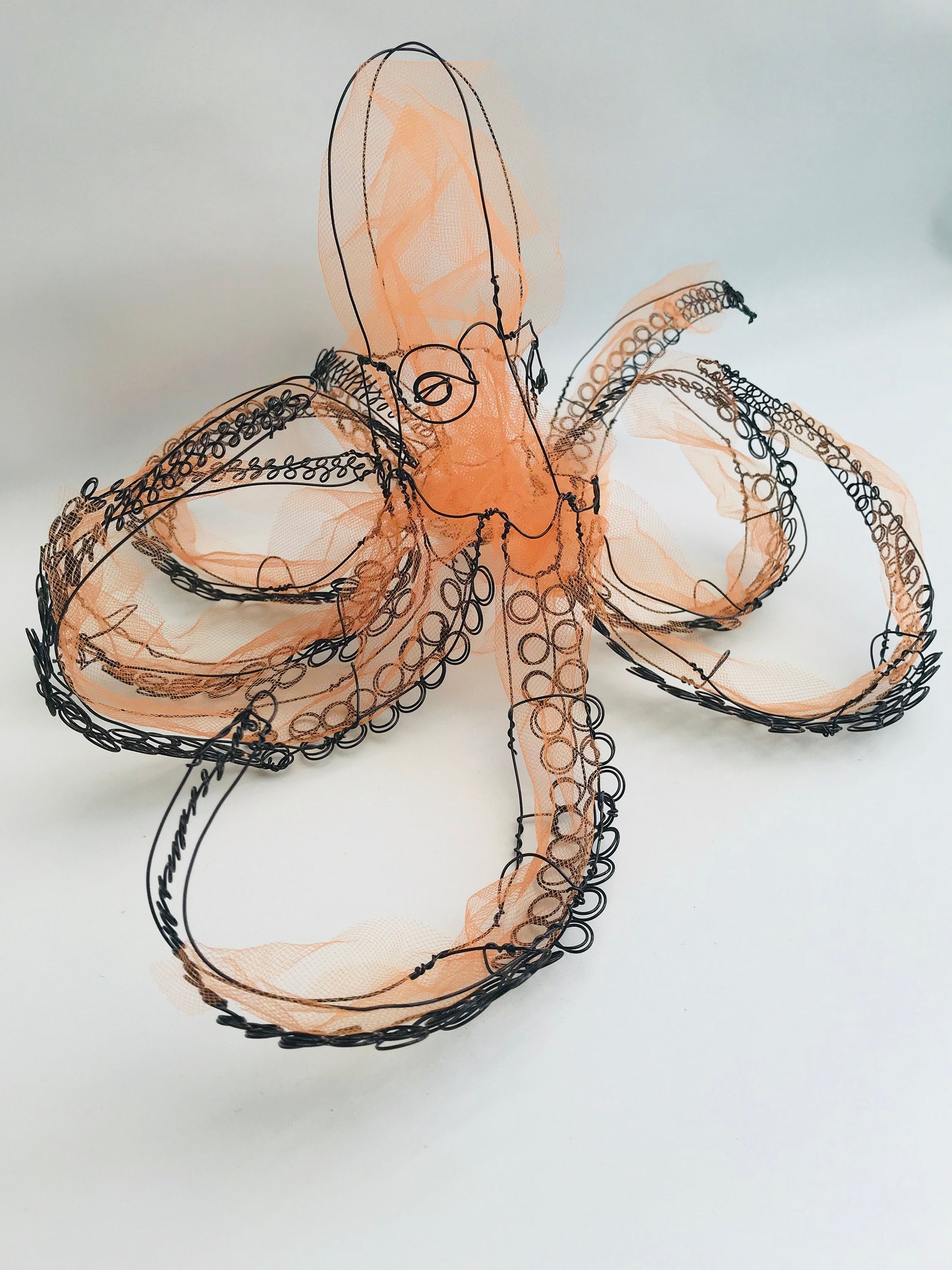 Octopus Wire Sculpture Marine Sculpture Wire Octopus Sea Etsy