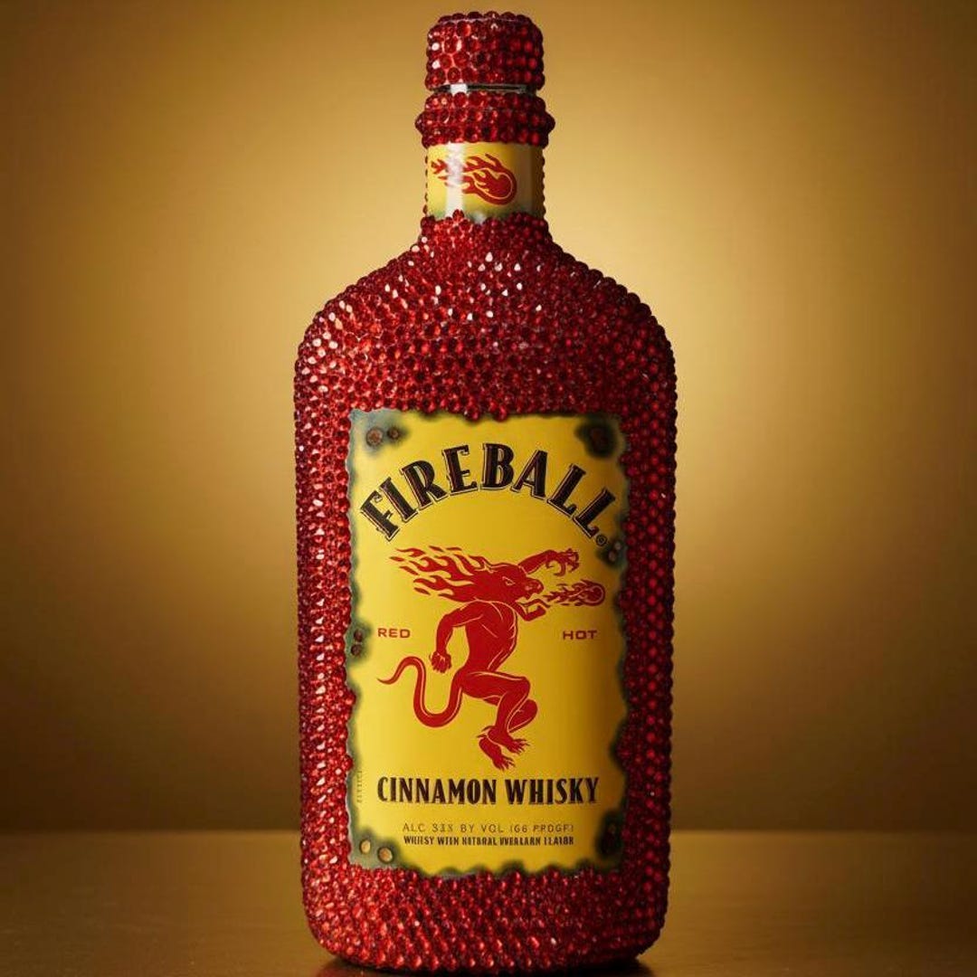 Sticker Bottle Rhinestone Rhinestone Blinged Empty Alcohol Bottle | Custom Glass Crystal Decor ...