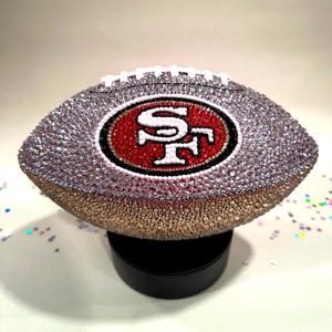 Bling Rhinestone 49ers Football: Youth NFL Team Decor