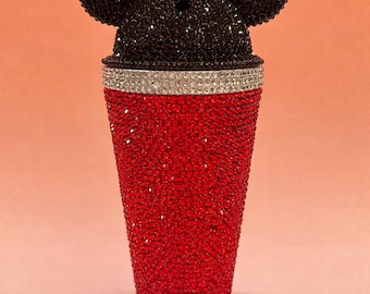 Bling Glass Crystal Mickey Mouse Acrylic Tumbler 450 mL Disney | Tumbler Accented with Rhinestones