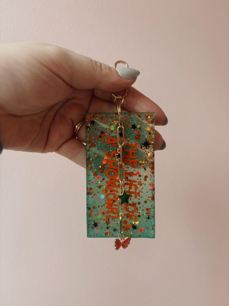 Glitter Resin Keychain | Taylor Swift Inspired | Handmade Swiftie Accessory image 8