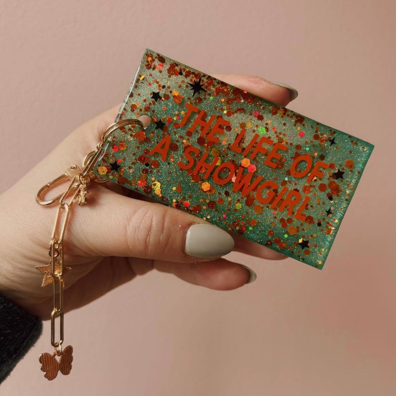 Glitter Resin Keychain | Taylor Swift Inspired | Handmade Swiftie Accessory image 10