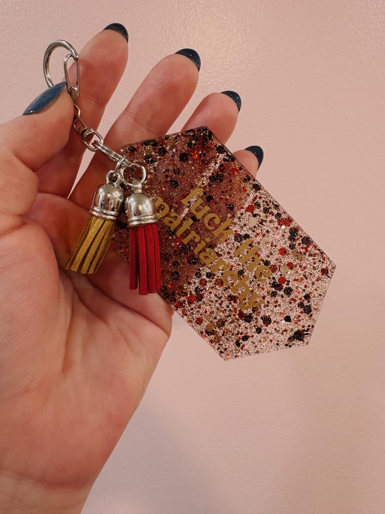 Glitter Resin Keychain | Taylor Swift Inspired | Handmade Swiftie Accessory image 5