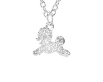 Adorable sweet Bichon Frise pendant in Hallmarked solid Sterling Silver and chain. Luxury gift with extraordinary detail.