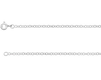 Sterling Silver 1.7mm 925 Trace Chain 22"/55cm