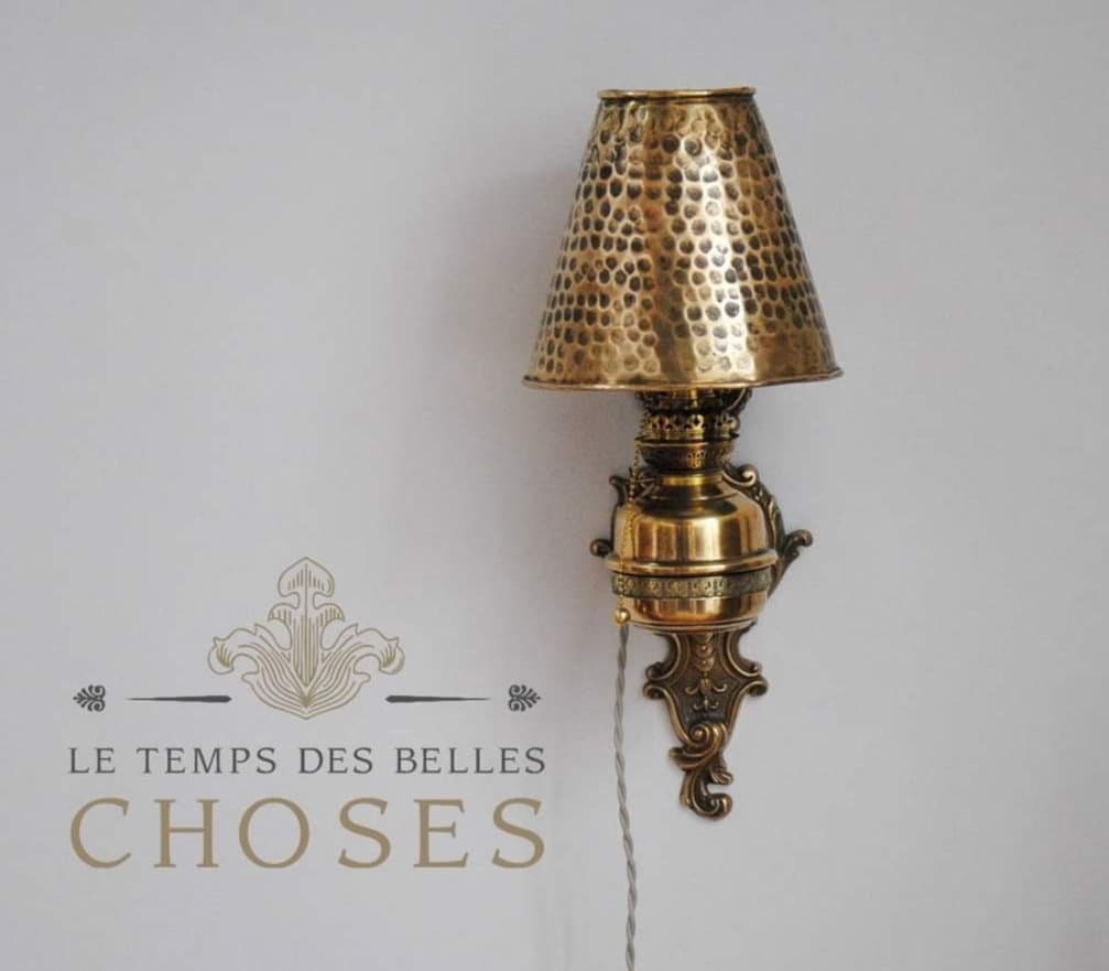 Applique en Laiton Le Génie de La Lampe