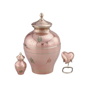 Decorative Butterfly Urn for Ashes in Pink