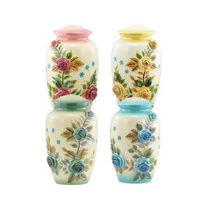 Beautiful 3-Dimensional Handcrafted Rose Cremation Urn