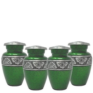 Set of 4 Beautiful Emerald Miniature keepsake