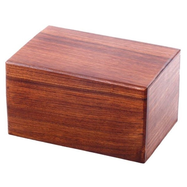 Classic Solid Rosewood Cremation Urn for Ashes