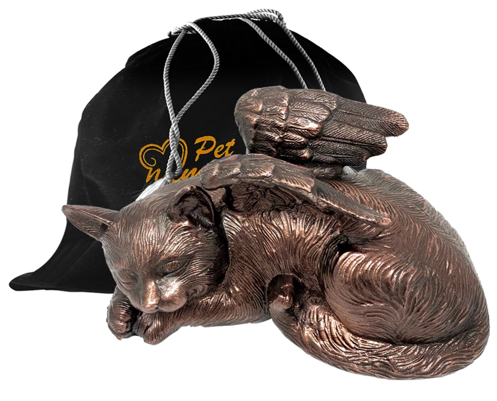 Cat Angel Pet Cremation Urn for Ashes in Bronze Copper or Etsy