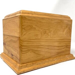 Scratch & Dent Plain Rubberwood Adult Urn for Ashes | Affordable Memorial Option