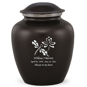 Adult Grace Custom Engraved Dragonfly Cremation Urn for Your Loved One