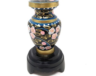 EXCLUSIVE Pink Floral Hand Painted Miniature Keepsake with Stand