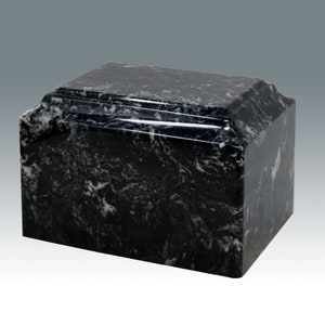 Ebony Pearl Cultured Marble Urn
