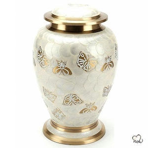 Golden Butterfly Urn for Ashes