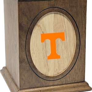 Volunteers University of Tennessee Wooden Cremation Urn