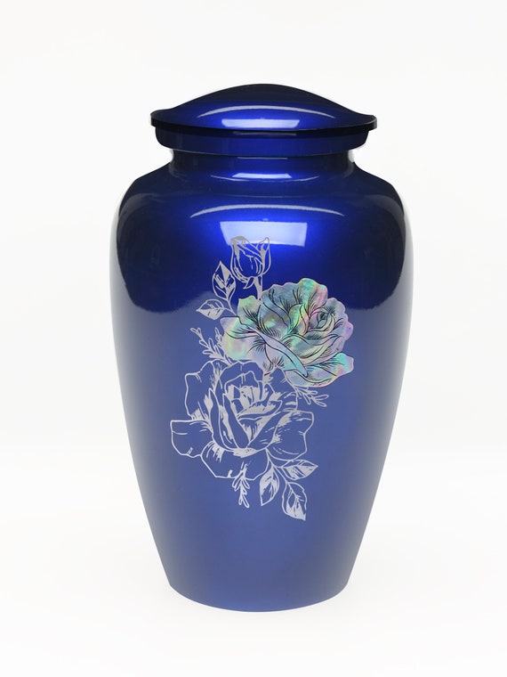 Elegant Mother of Pearl Rose Adult Urn for Ashes -  Norway