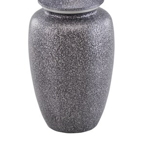 Black & Silver gesprenkelte Urne für Erwachsene