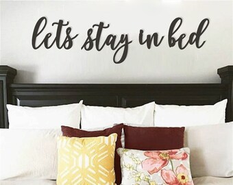 Let S Stay In Bed Etsy