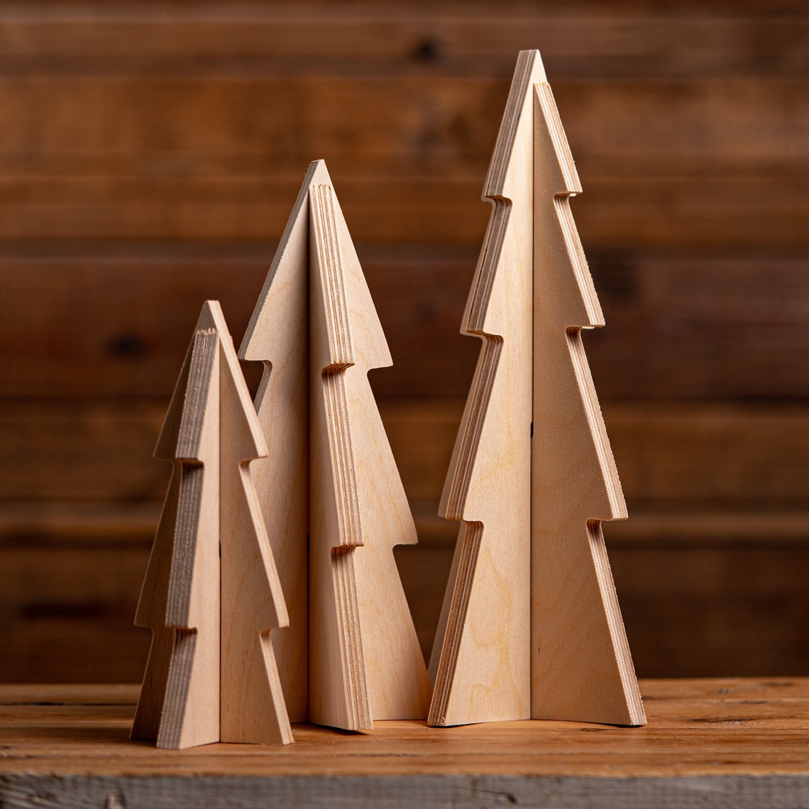 Unfinished Wooden Christmas Ornaments 