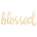 Cursive Blessed 18 to 34 Decor Decorative Word Unfinished Plywood Craft ...