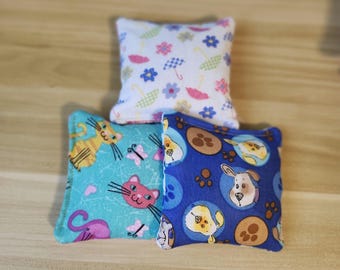 Dog, Cat, Umbrella Themed Warm/Cold Rice Bags, Outdoor "Bean" Bags, Sewing Pin Cushions