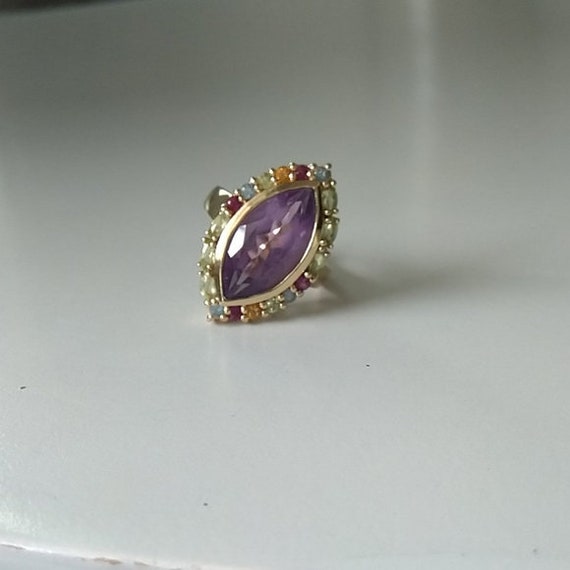 14K Vintage Amethyst Ring 14K Gold