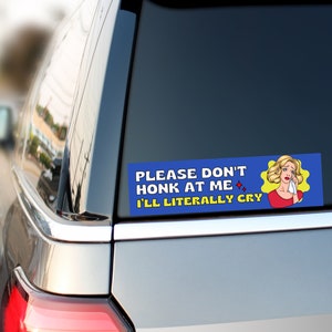 Bitte nicht hupen Autoaufkleber, lustige Auto Aufkleber, lustige Aufkleber, lustige Autoaufkleber, Relatable Aufkleber, lustiges Autozubehör, lustig