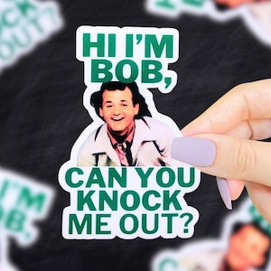 Hi I’m Bob Sticker, What About Bob Sticker, Funny Movie Quote Stickers, Funny Quote Stickers, 90s Movie Stickers, 90s Nostalgia Stickers
